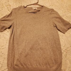H&M Grey Short Sleeve Sweater Size M